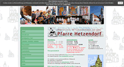 Desktop Screenshot of pfarre-hetzendorf.at